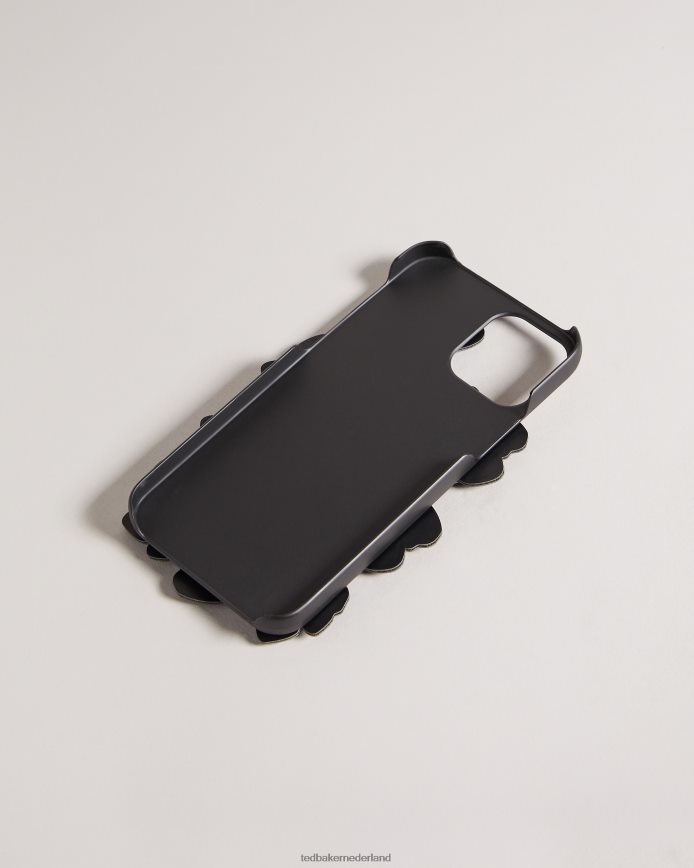 Ted Baker Floru Magnolia iPhone 12/12 Pro cliphoesje met appliqué zwart accessoires vrouwen 6R02N1205