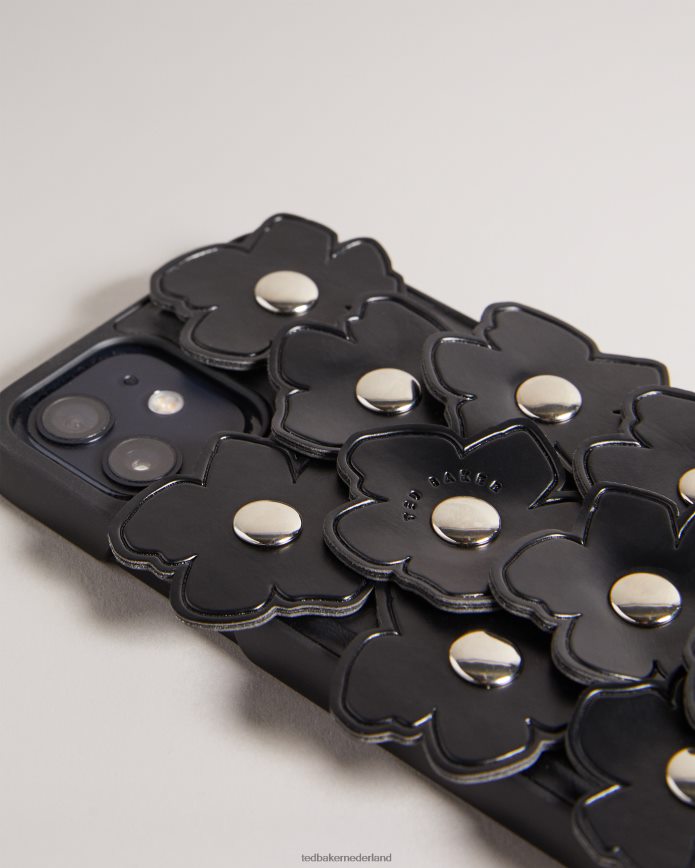 Ted Baker Floru Magnolia iPhone 12/12 Pro cliphoesje met appliqué zwart accessoires vrouwen 6R02N1205