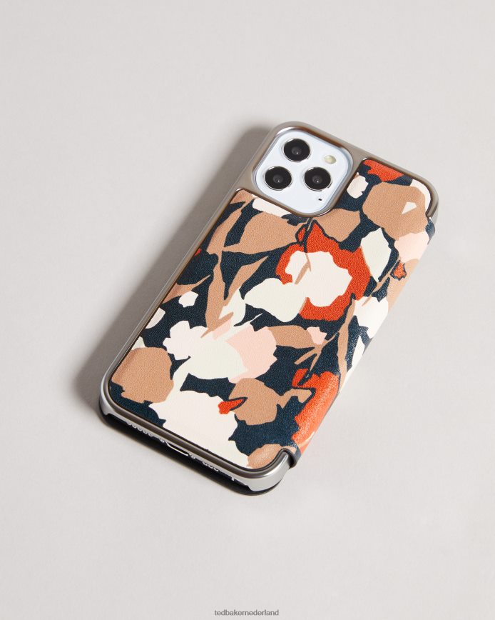 Ted Baker Rosai retro flood iPhone 12 / 12 pro spiegelhoesje zwart accessoires vrouwen 6R02N2120