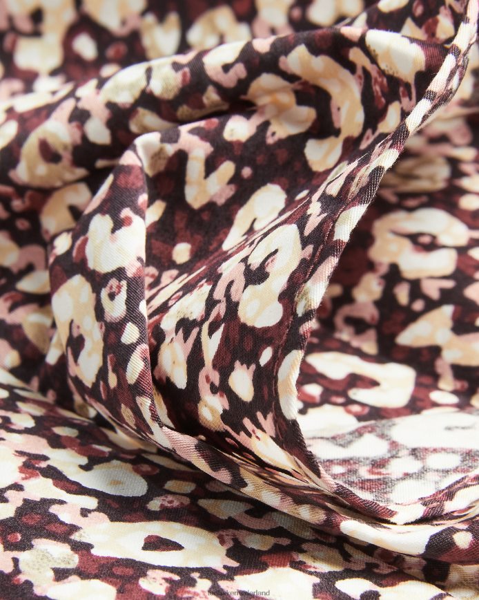 Ted Baker Sanjaa top met ruches en ballonmouwen donker paars kleding vrouwen 6R02N585