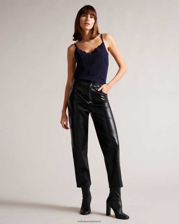 Ted Baker Siina cami-top met geschulpte halslijn marine kleding vrouwen 6R02N492