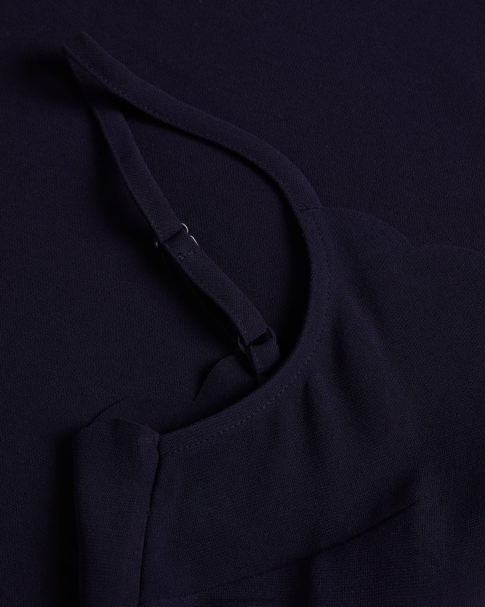 Ted Baker Siina cami-top met geschulpte halslijn marine kleding vrouwen 6R02N492