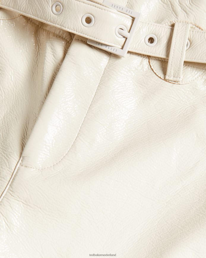 Ted Baker Vinala handige vinyl broek ivoor kleding vrouwen 6R02N596