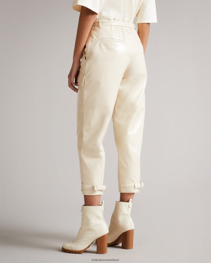 Ted Baker Vinala handige vinyl broek ivoor kleding vrouwen 6R02N596
