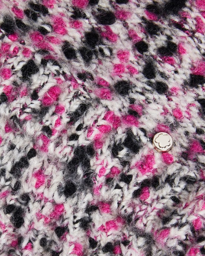 Ted Baker bbetsy technische cropped trui donker roze kleding vrouwen 6R02N588