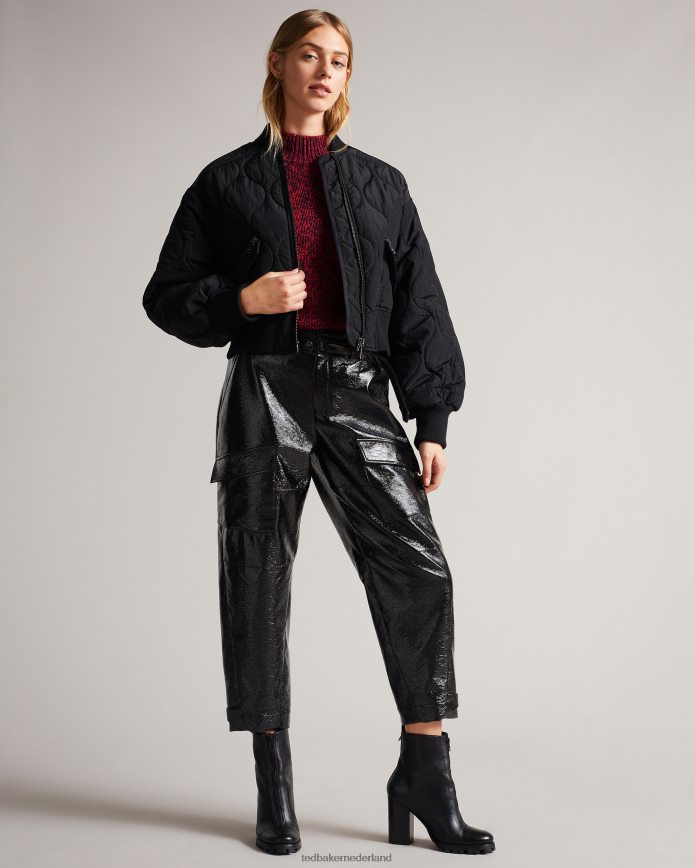 Ted Baker elvinaa dikke trui met statement mouwen fel rood kleding vrouwen 6R02N594