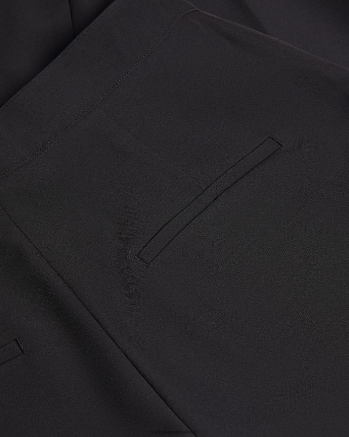 Ted Baker raet slanke getailleerde broek zwart kleding vrouwen 6R02N552