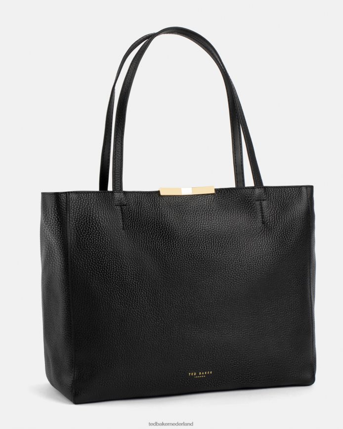 Ted Baker Clarkia shopper met facetgeslepen facetten zwart Tassen vrouwen 6R02N827