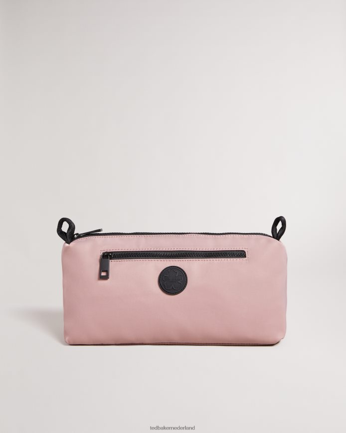 Ted Baker Daian grote nylon toilettas bleekroze Tassen vrouwen 6R02N1187